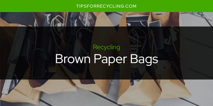 Are Brown Paper Bags Recyclable?