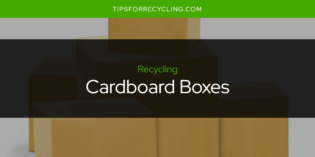 Are Cardboard Boxes Recyclable?