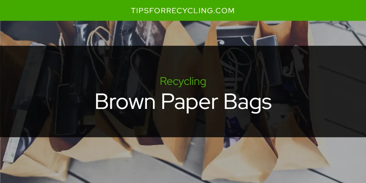 Are Brown Paper Bags Recyclable?