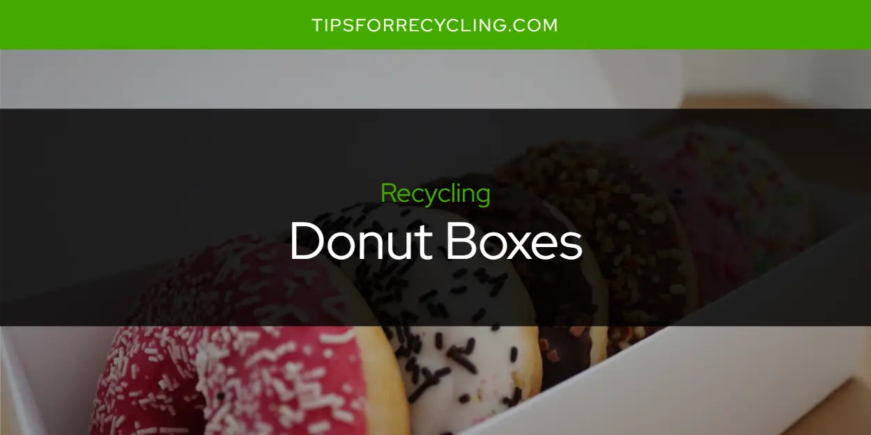 Are Donut Boxes Recyclable?