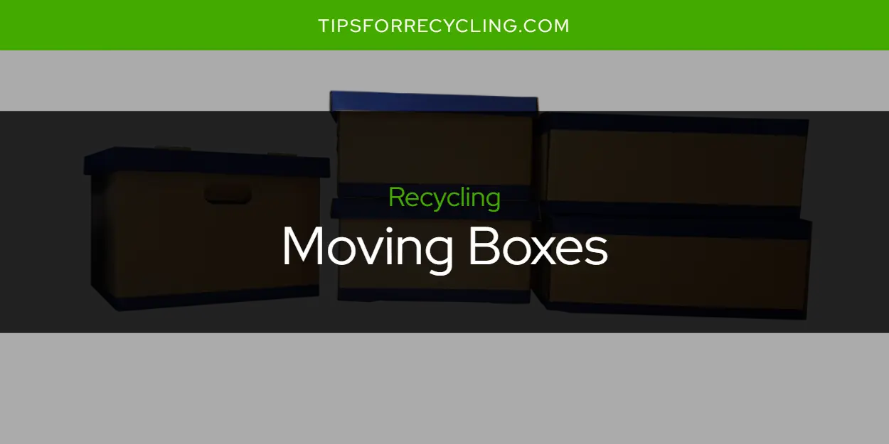 Are Moving Boxes Recyclable?