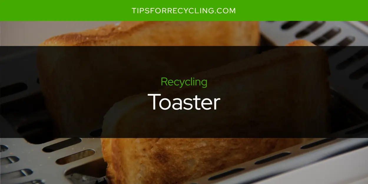 Can You Recycle a Toaster?